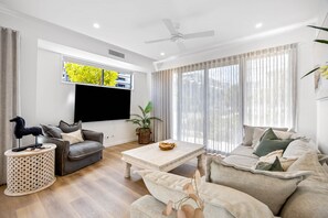 Apartment | Living area - Bokarina 3-bed Stunning Home, Steps From Beach (Sunshine Coast)