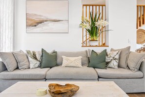 Apartment | Living area - Bokarina 3-bed Stunning Home, Steps From Beach (Sunshine Coast)