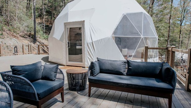 Unclassified image, 1 of 26, button - Luxury Living with Panoramic Views at Cherry Log's Designer Dome (Cherry Log)