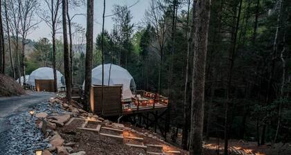 Family Adventure in a Unique Dome near Fall Branch Falls, Cherry Log, GA