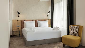 Deluxe-Suite, Gartenblick | Zimmersafe, Verdunkelungsvorhänge, Bügeleisen/Bügelbrett