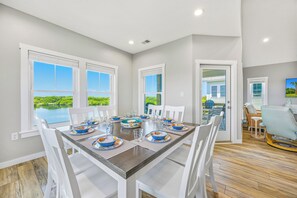 Dining - Brand New Soundside Avon Home with Hot Tub and Water Views (Avon)