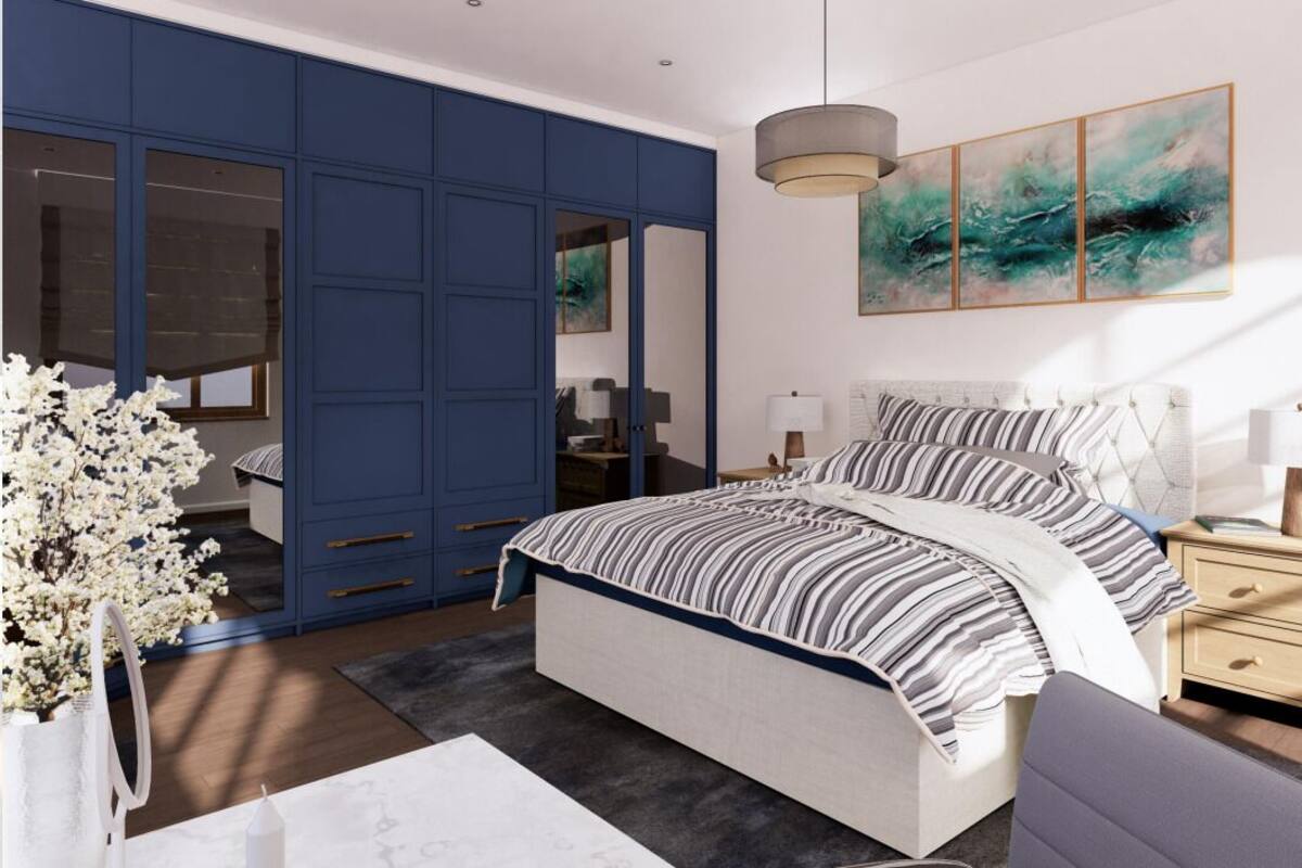 Luxury Apartment | Desk, laptop workspace, blackout drapes, soundproofing