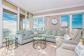 Living area - Phoenix Orange Beach 701 4 Bedroom Condo (Orange Beach)