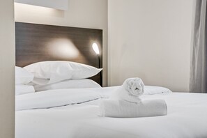 アパートメント | 2 室のベッドルーム、ノートパソコン用作業スペース、アイロン / アイロン台、ベッドシーツ