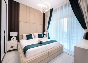 Iron/ironing board, WiFi, bed sheets - Free housekeeping visits during your stay - StayShort - 1BR in Al Barsha sleeps 2 with Private Balcony! (Al Barsha South)