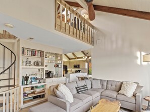 TV connectée, cheminée