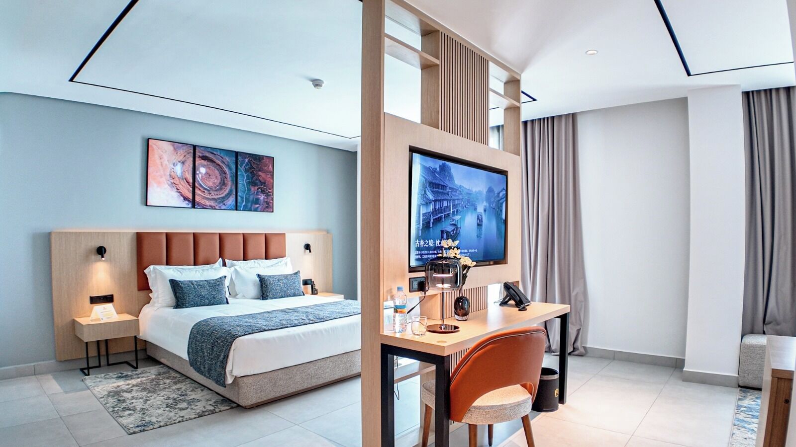 In-room safe, desk, blackout drapes, iron/ironing board