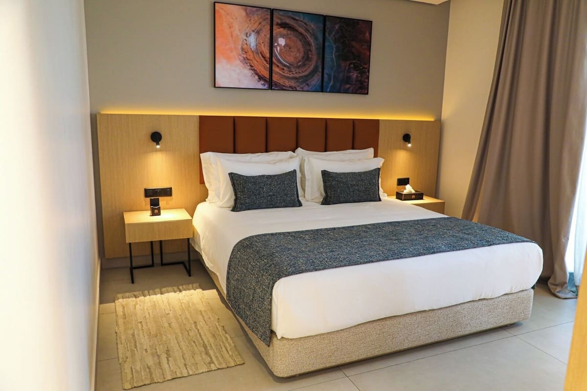 Deluxe Double Room, City View | In-room safe, desk, blackout drapes, iron/ironing board