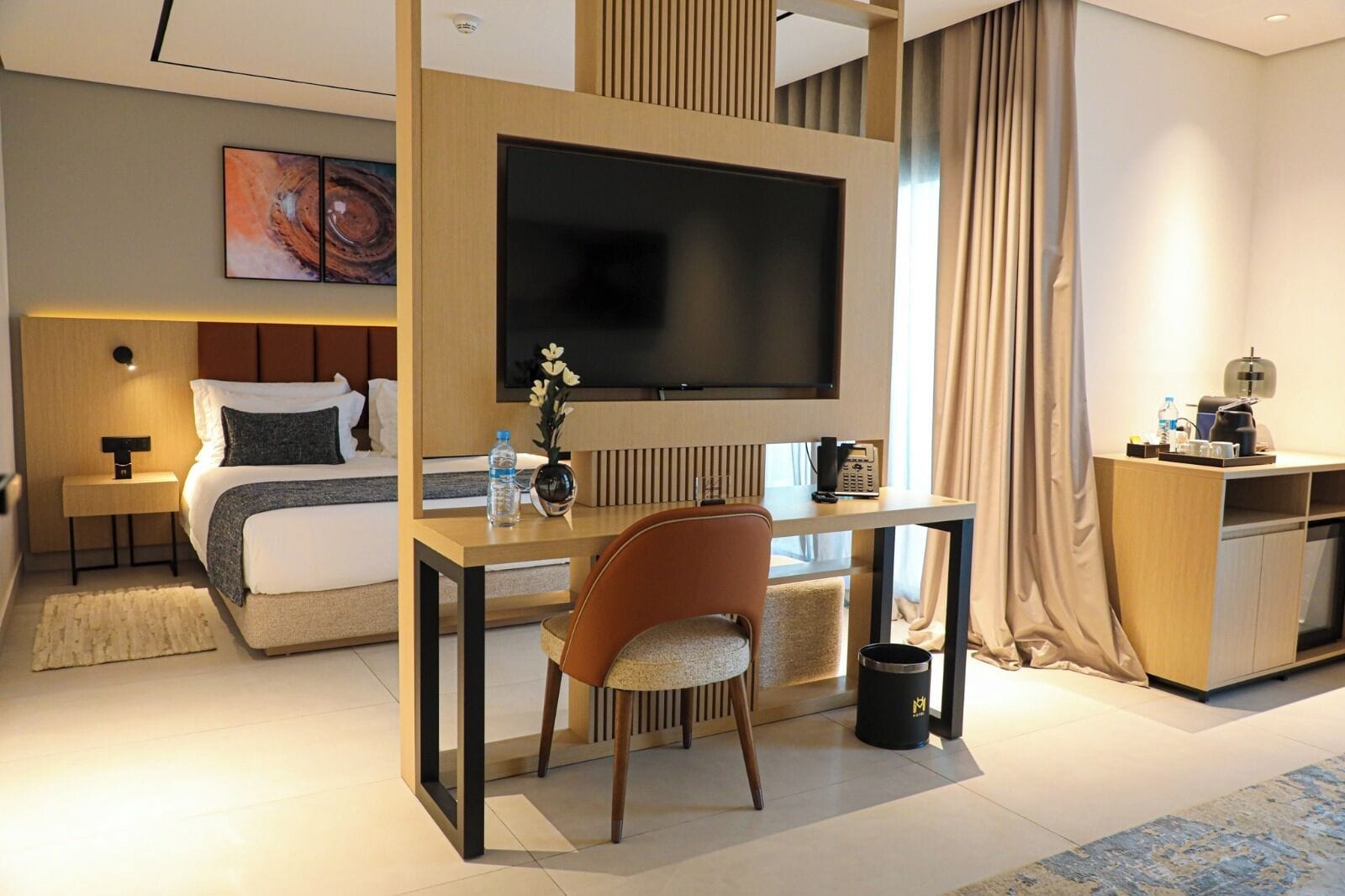 Executive Suite, Balcony, City View | In-room safe, desk, blackout drapes, iron/ironing board