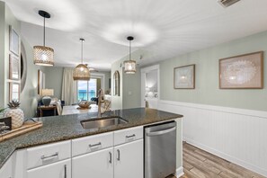 Interior - Extra Large 260 sf balcony! 2/2 Sleeps 8! (Panama City Beach)