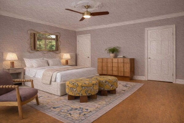 1 bedroom, desk, iron/ironing board, WiFi