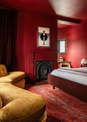 1 غرفة نوم ومكتب ومكواة/لوح كي وواي فاي