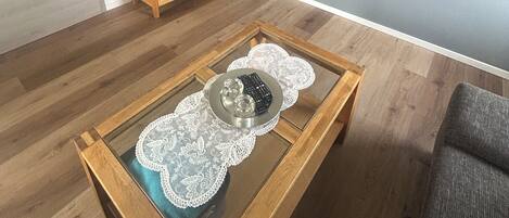 TV, DVD player, stereo