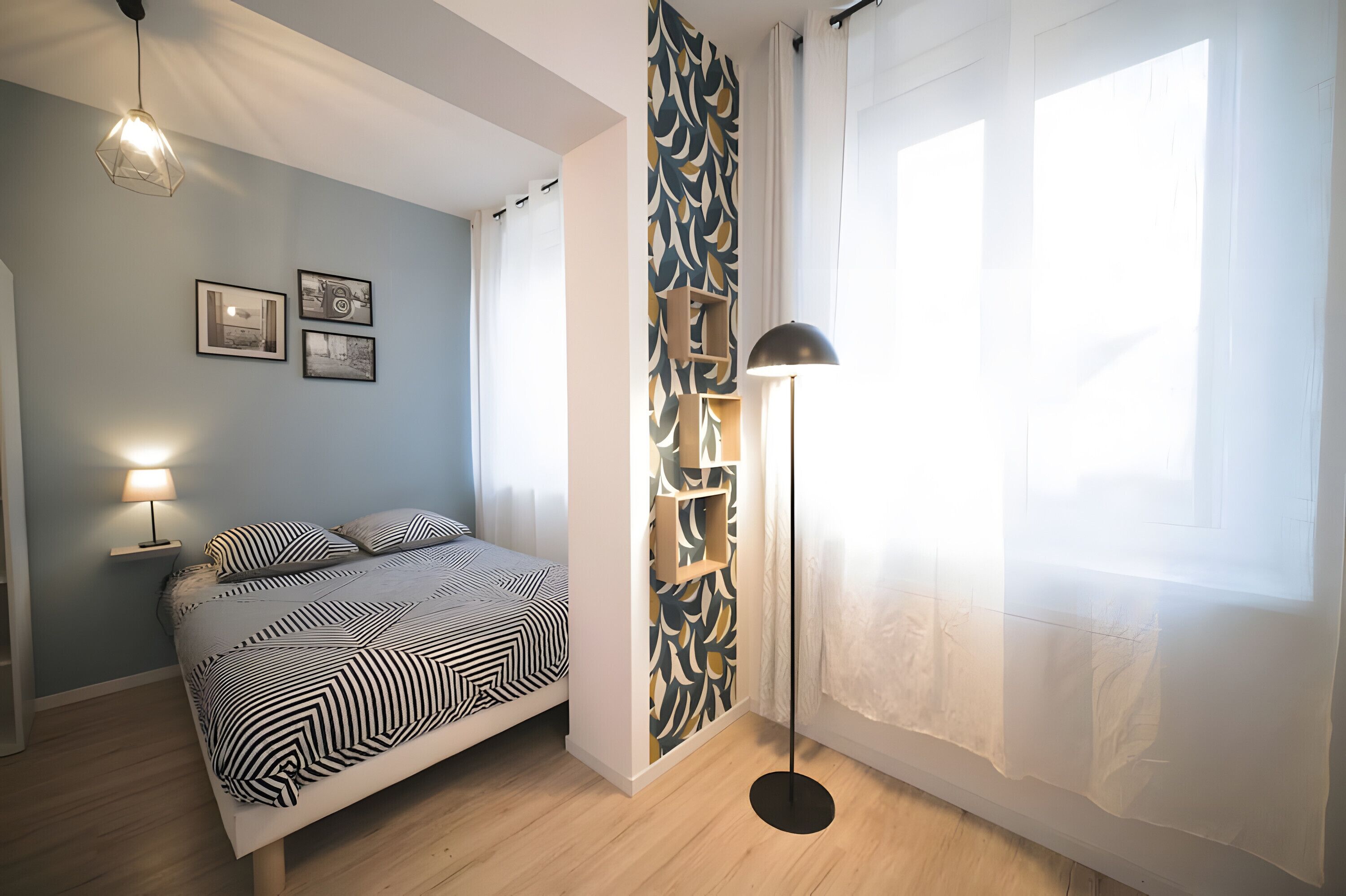 1 chambre, fer et planche à repasser, Wi-Fi, draps fournis