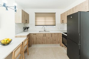 Fridge, microwave, oven, stovetop - Aiolia Villa in Rhodes (Rhodes)