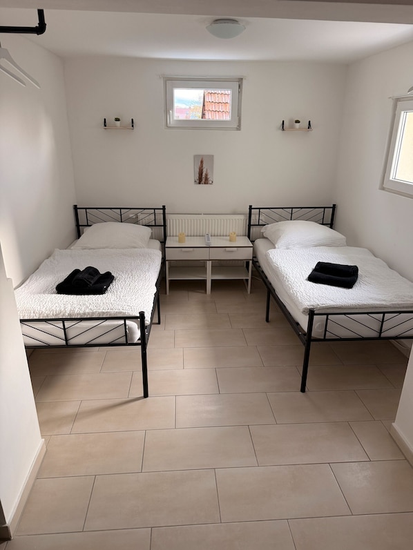 1 غرفة نوم وواي فاي وملاءات أسرّة