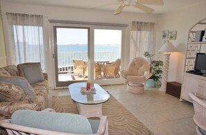 Condo, 1 King Bed, Lanai, Ocean View (Sea Village 4106) | Living area - Direct Ocean Front In-unit Wifi Concierge Included - Vrkcv (Kailua-Kona)