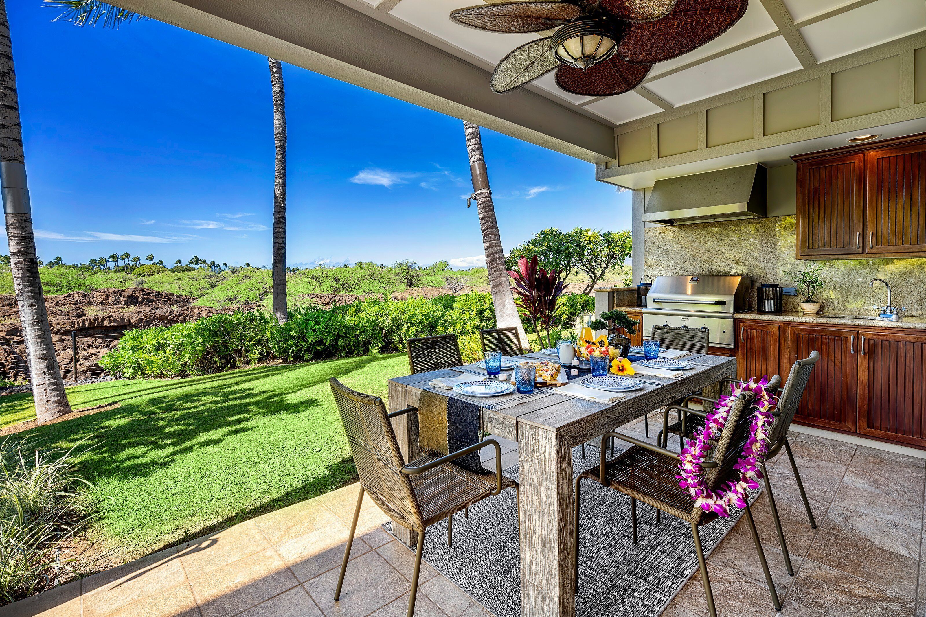 公寓式客房, 多张床, 外廊, 花园景观 (Palm Villas at Mauna Lani H1) | 客房景观