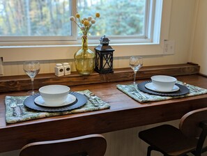 Dining - Classy Cabin with Private Deck on the Mountain (Black Mountain)