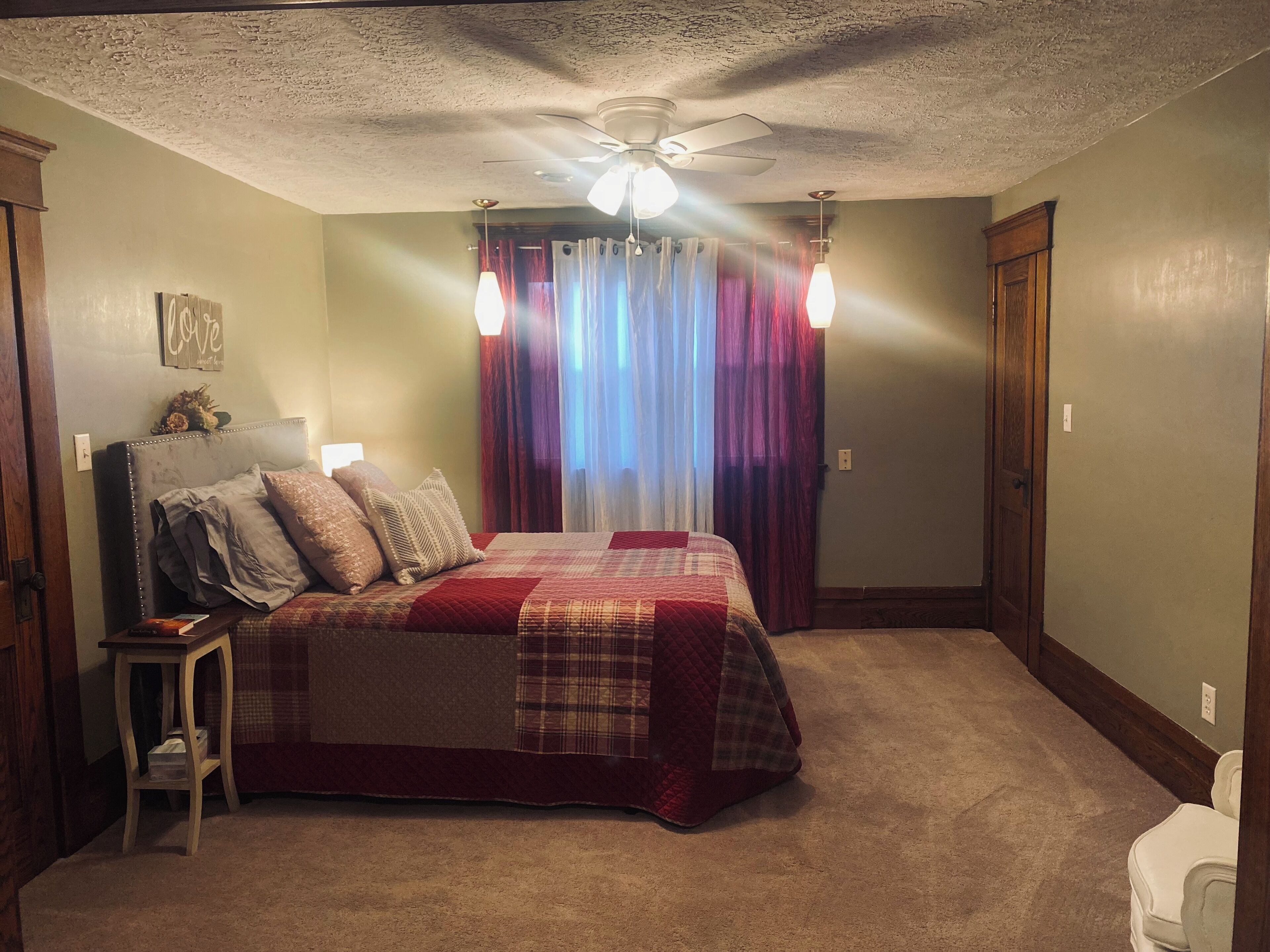 4 dormitorios, tabla de planchar con plancha, wifi y ropa de cama