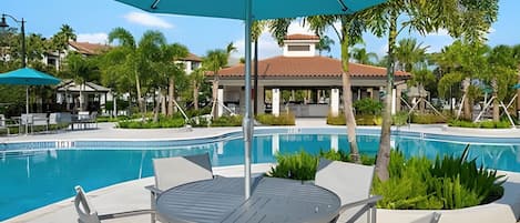 A heated pool
