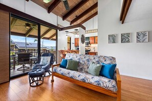 Condo, Multiple Beds, Lanai, Ocean View (Kona Makai 5307) | Living area - Ocean View Top Floor Concierge Included! (Kailua-Kona)