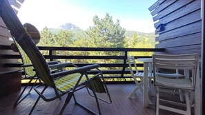 Property grounds - Bright studio with balcony and mountain view (Saint-Chaffrey)