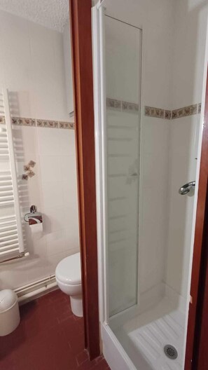 Shower, hair dryer - Bright studio with balcony and mountain view (Saint-Chaffrey)