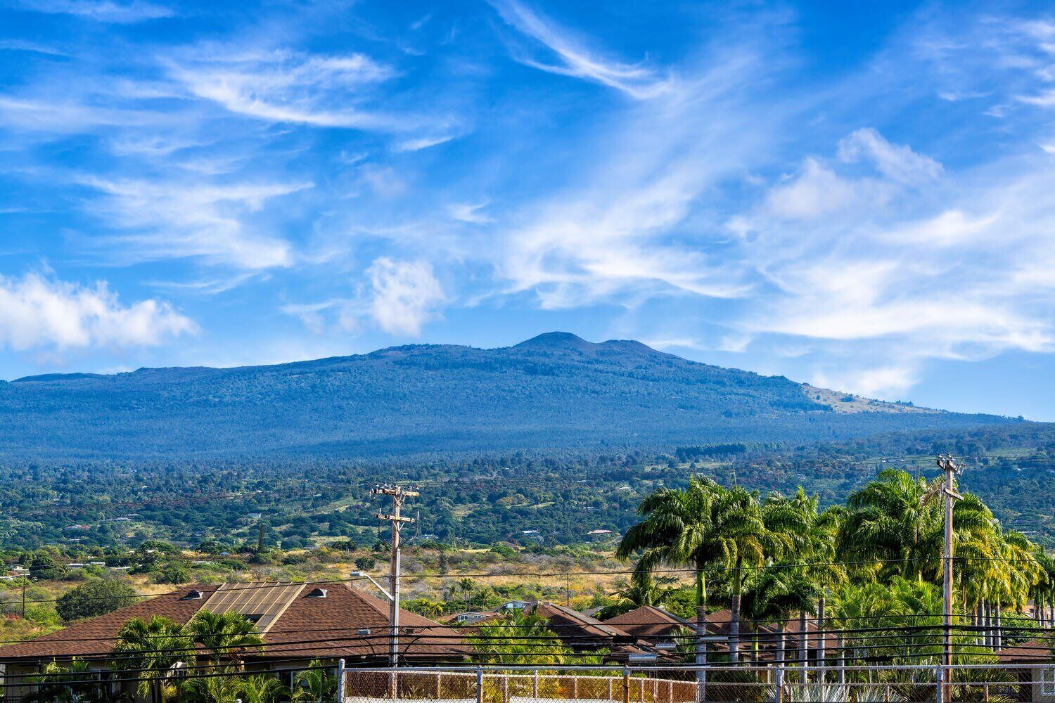 A mountainous landscape with a clear sky.