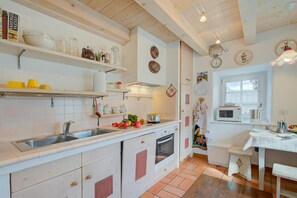 Fridge, microwave, oven, stovetop - Apartment 'Antico Chalet' with Mountain View, Shared Garden and Wi-Fi (Livigno)
