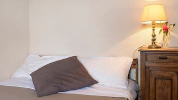 1 soveværelse, sengetøj