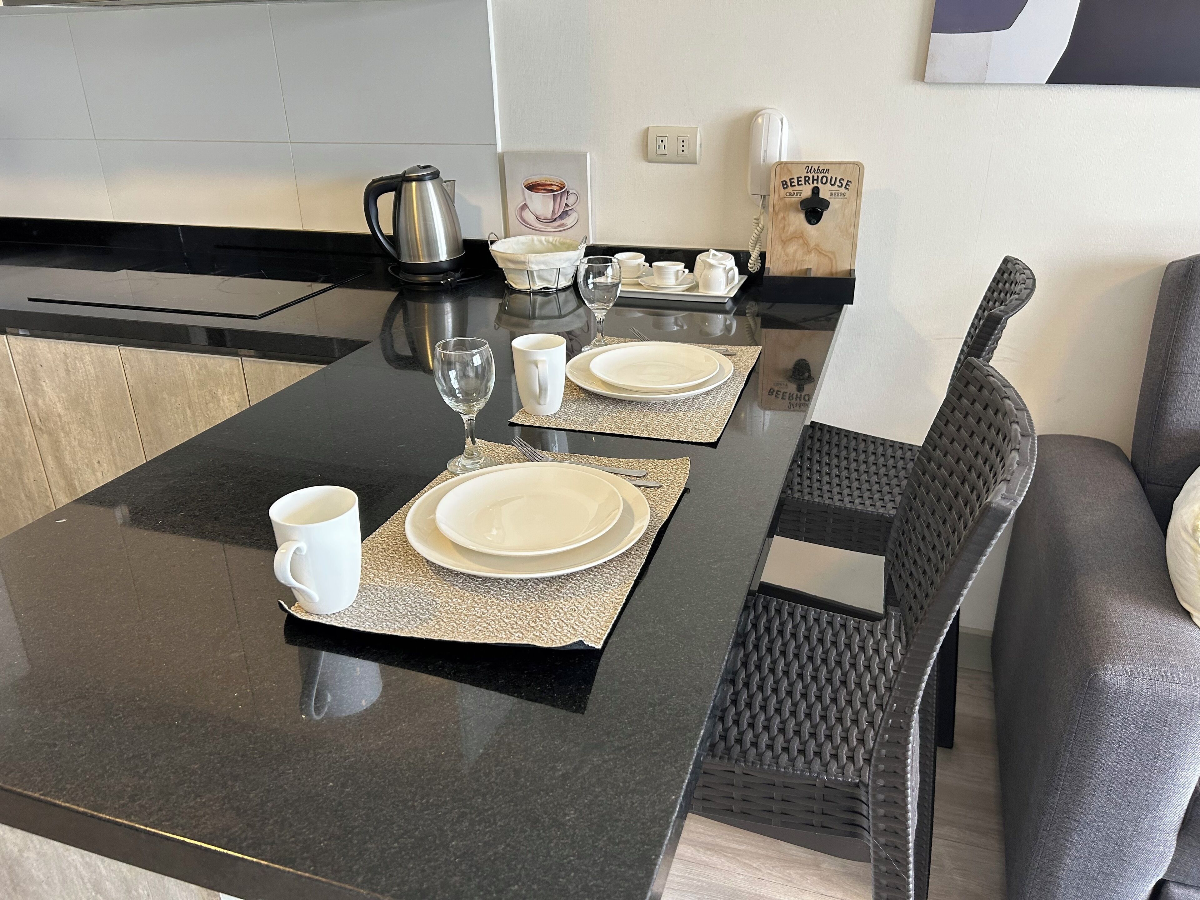 Microwave, oven, stovetop, dishwasher