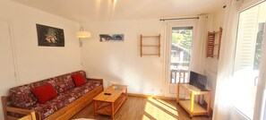 Living area - Apartment for 4 people, resort center, balcony (Les Deux Alpes)