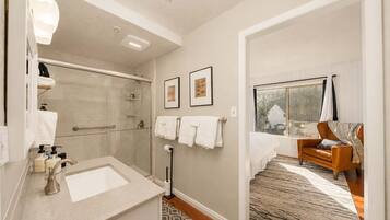 Shower, hair dryer