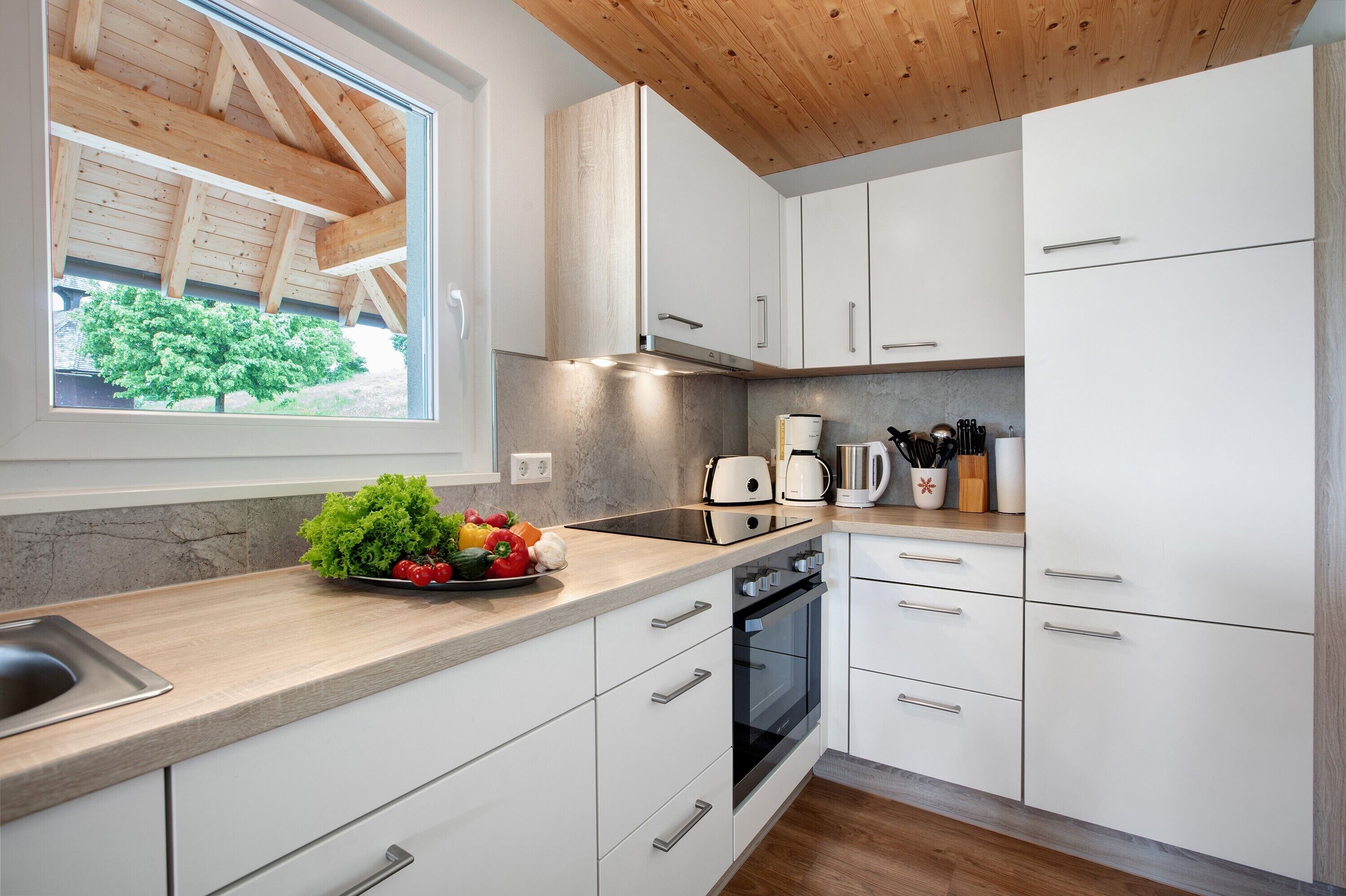 Refrigerador, horno, parrilla de estufa y lavavajillas 