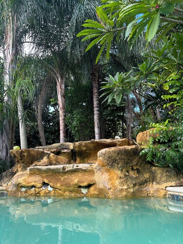 Palms, Pool and Waterfall-your perfect Miami vacation home 