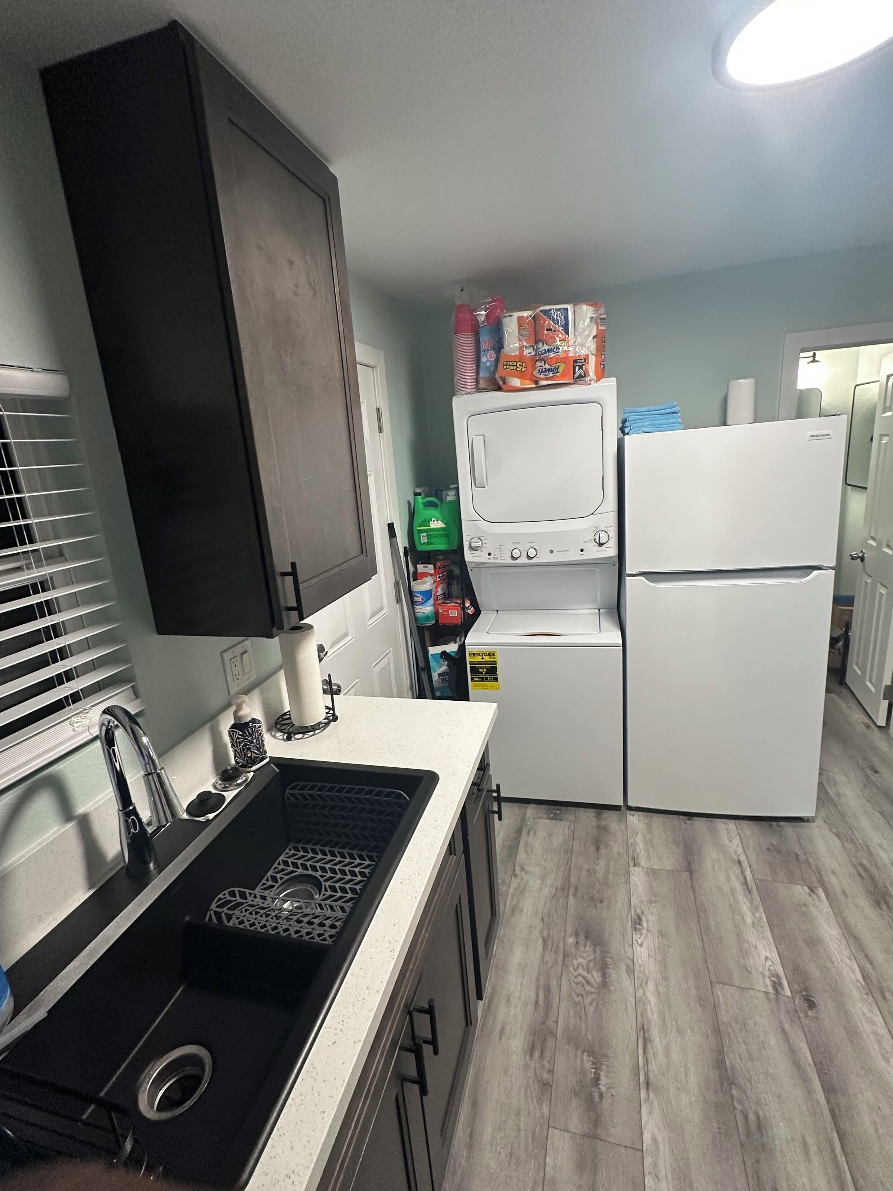 Microwave, oven, stovetop, dishwasher