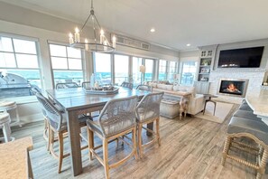 Dining - New private beachfront home on Lake Michigan now booking summer 2026 (Spring Lake)