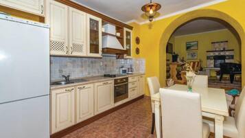 House (Holiday Home Marin AS with Pool) | Private kitchen | Fridge