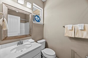 Hair dryer, towels