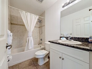 Hair dryer, towels