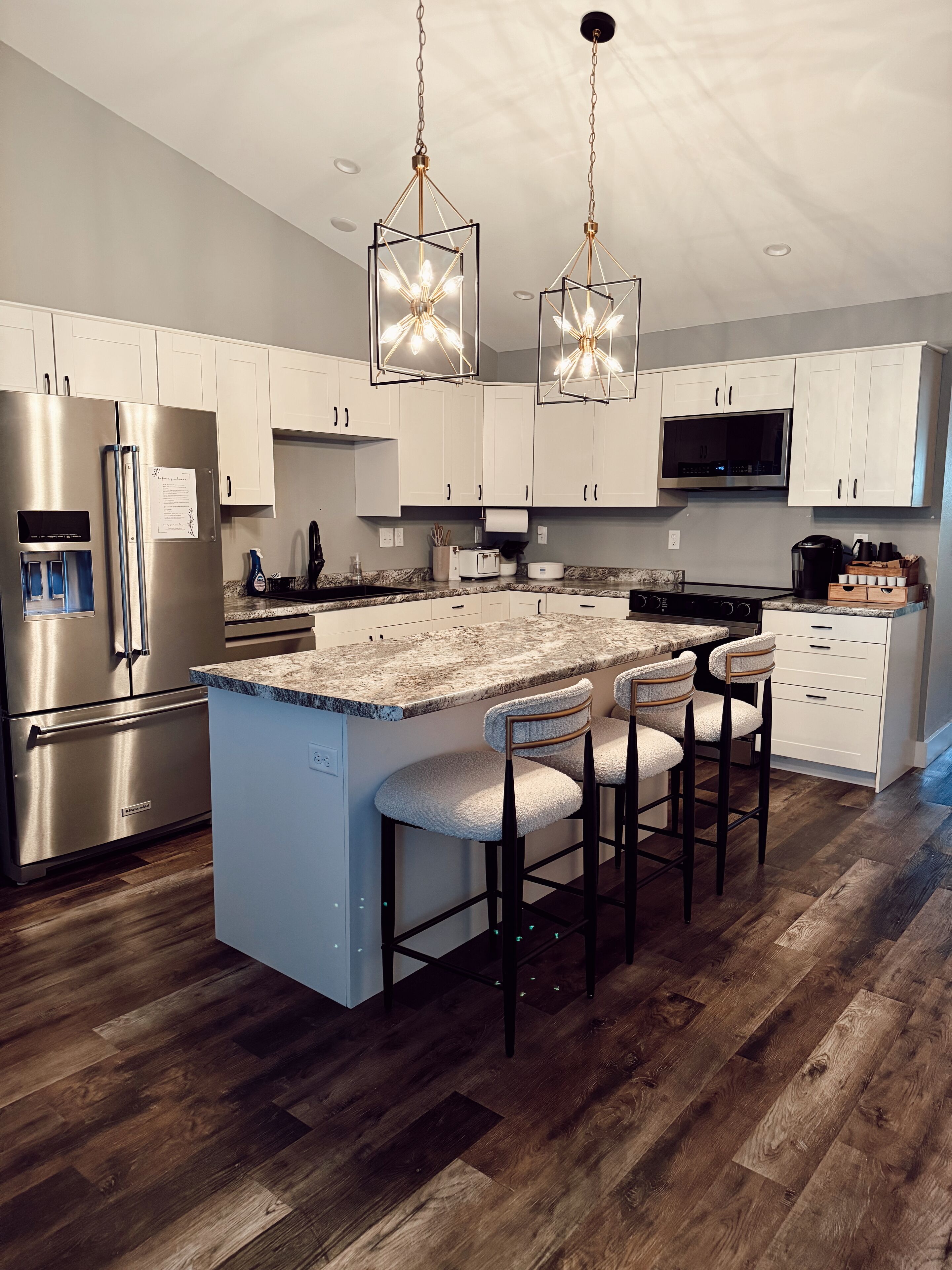 Microwave, oven, stovetop, dishwasher