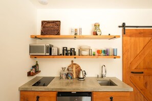 Fridge, microwave, stovetop, coffee/tea maker - Boutique Casitas~Heart of Cabo~El Cardon (Cabo San Lucas)