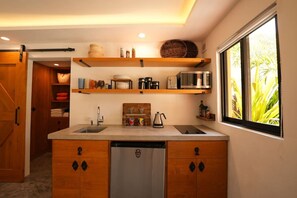 Fridge, microwave, stovetop, coffee/tea maker - Boutique Casitas~Heart of Cabo~Casita Agave (Cabo San Lucas)