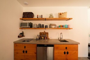 Fridge, microwave, stovetop, coffee/tea maker - Boutique Casitas~Heart of Cabo~Casita Dorado (Cabo San Lucas)