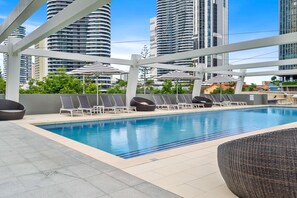 Apartment | Pool | Outdoor pool - Elegant 2-bed With Stunning Views, Pool, Bbq, Gym (Gold Coast)