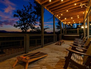 Terrace/patio - New! Luxe Pool Cabin w/MTN Views*Hot Tub*Fire pit (Sevierville)
