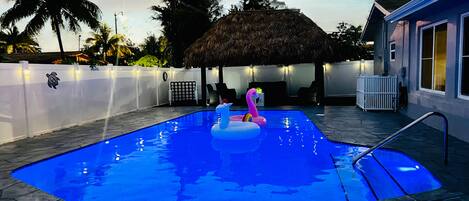 Piscina coperta, una piscina riscaldata