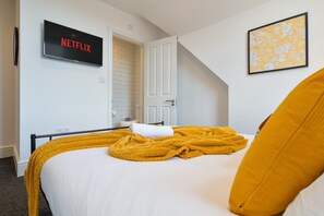 7 soverom, strykejern/-brett, wi-fi (inkludert) og sengetøy